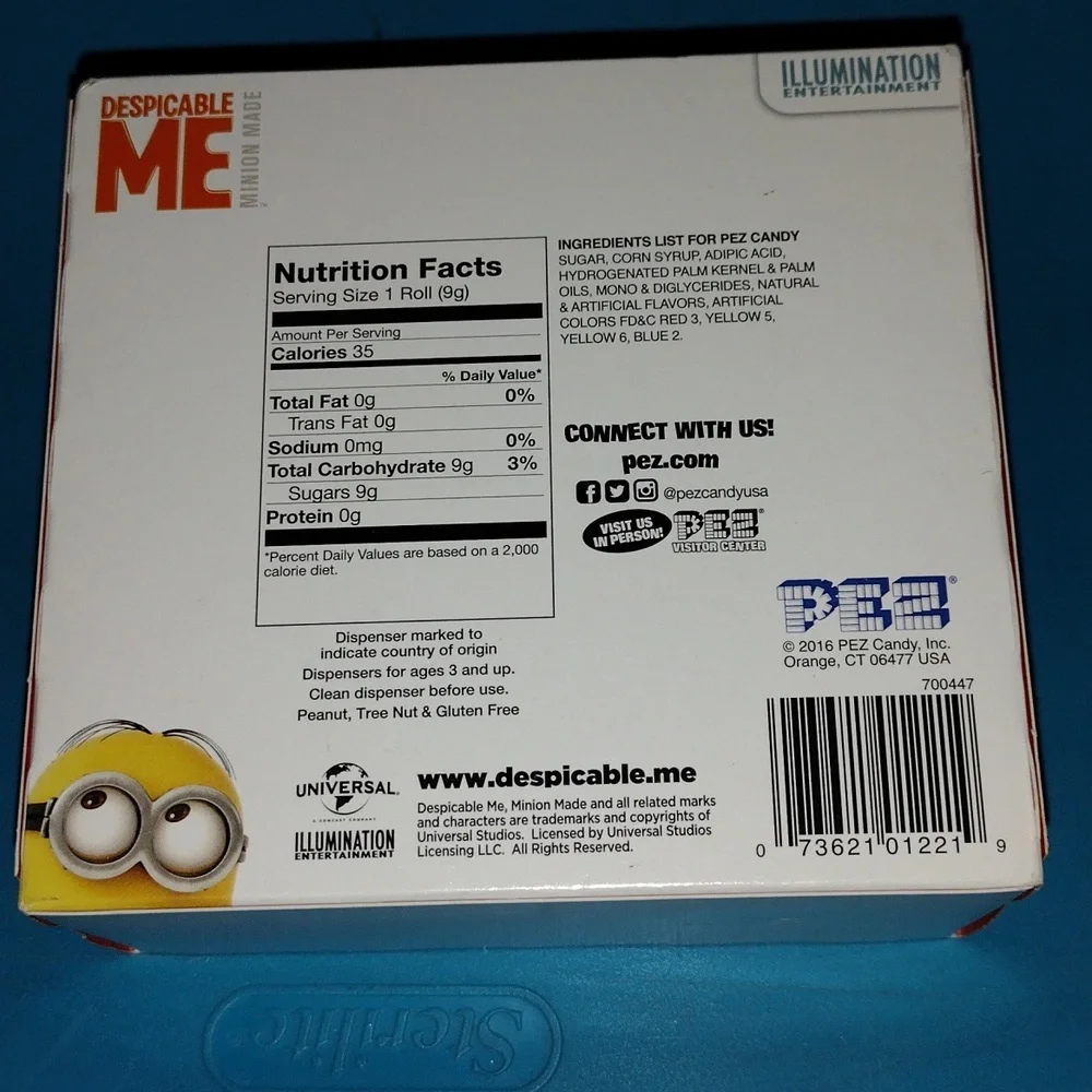 Minions despicable me pez dispenser
